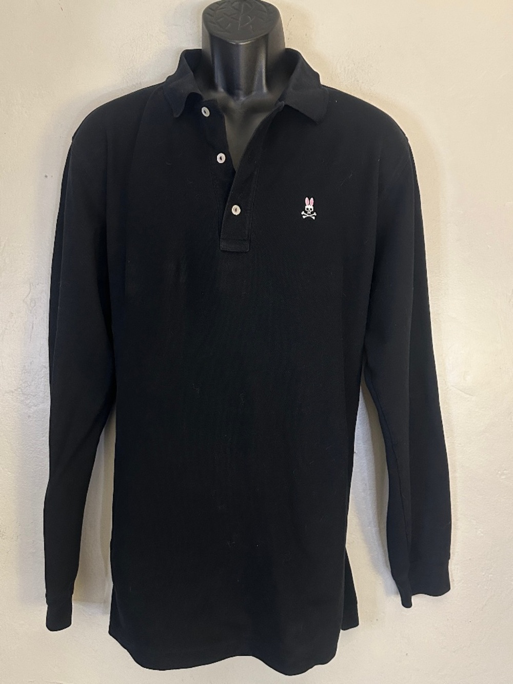 Psycho Bunny Long Sleeve Polo PB size 8 ~ XL Gently worn 100% pima cotton
